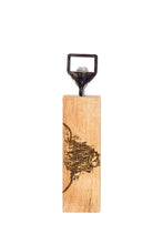 Load image into Gallery viewer, Highland Cow Engraved Oak Bottle Opener
