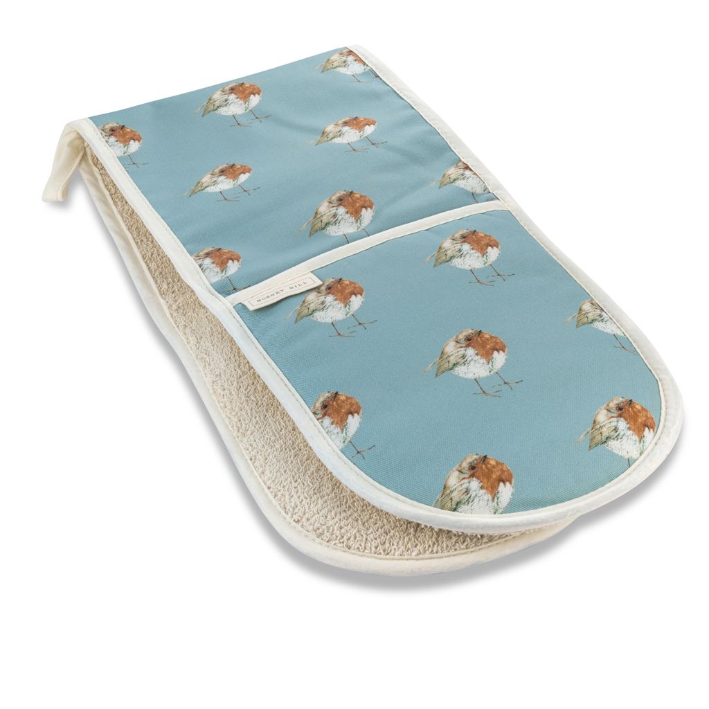 Robin Design Cotton Double Oven Gloves